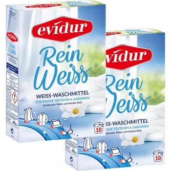 Prací prostředek 2x Prášek na záclony a bílé prádlo Dalli EVIDUR Rein Weiss 10 praní 600 g