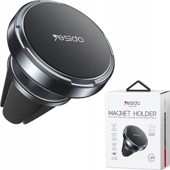Yesido Magnetický držák do auta do mřížky ventilace, ČERNÝ / BLACK