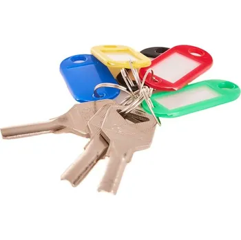 Geko Přívěsky - identifikátory na klíče barevné 50 ks. (48)