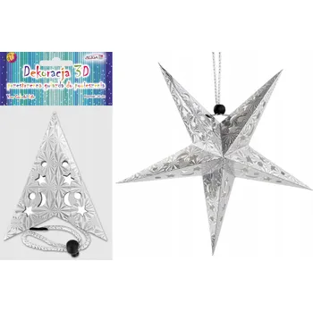 Vánoční dekorace Zdobená Vánoční Koule Hvězda 30 cm 1 ks