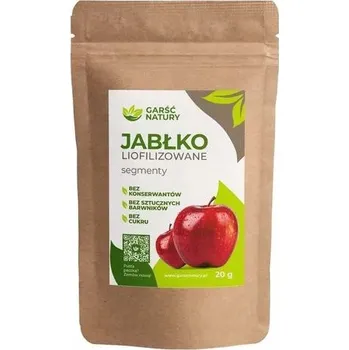 Sušené ovoce LYOFILIZOVANÉ JABLKO SEGMENTY 20 g Sušená Jablka BEZ CUKRU Polské 0,02 kg
