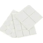 Geko Filcové podložky pod nábytek, sada (bílé) – kulaté 25 mm a obdélníkové 25 x 25 mm + 40 x 40 mm, 28 ks (25/250)