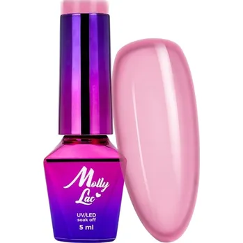 Lak na nehty Hybridní lak barevný lak Molly Lac Odstíny červené a růžové