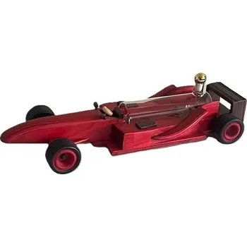 Dřevěná formule s lahví 200 ml - červená