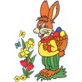 Velikonoční dekorace Sáček Velikonoční - Zajíček - 20 x 40 cm