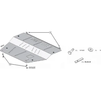 Autodíl Kryt pod motor PEUGEOT 407 SW Box Body/Kombi (6E_) - Plech - 8595698040626