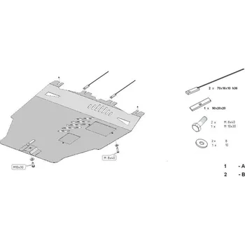 Kryt motoru Kryt pod motor HONDA CIVIC VII Hatchback - Plech - 8595698040169