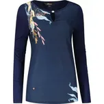 Dámské tričko KIXMI RENANA TMAVĚ MODRÁ velikost: XS