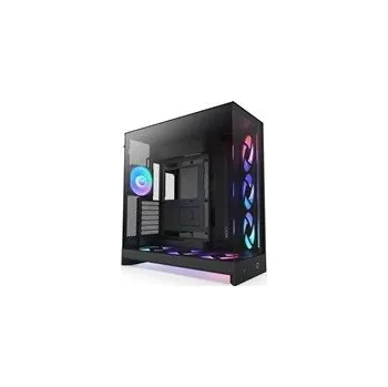 PC skříň Počítačová Skříň NZXT H9 Flow RGB+ (2025) Midi Tower s oknem, černá