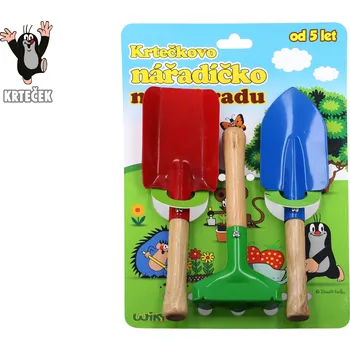 Hračka na písek Wiky Nářadí zahradní kovové krtek 3 ks