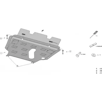 Auto-moto Kryt pod motor TOYOTA RAV 4 III (ACA, ACE) - Plech - 8595698040909