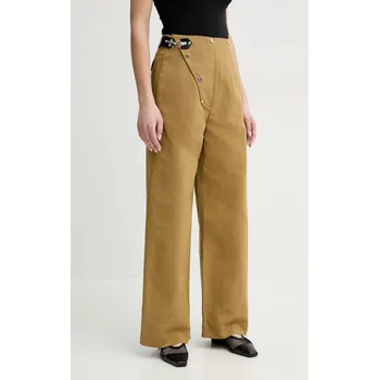 Dámské kalhoty Kalhoty Nanushka SHARNI NW25RSPA20763 zelená 19X, vel. XS