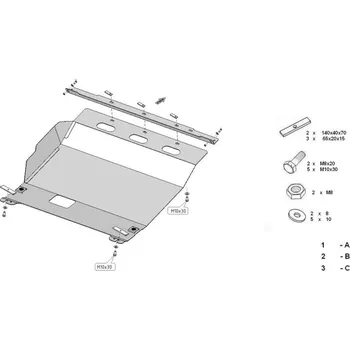 Kryt motoru Kryt pod motor FIAT DUCATO Valník - Plech - 8595698041142