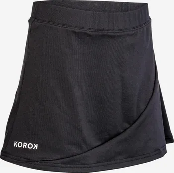 Dámská sukně KOROK Dívčí sukně na pozemní hokej FH500 černá 10 LET ČERNÁ