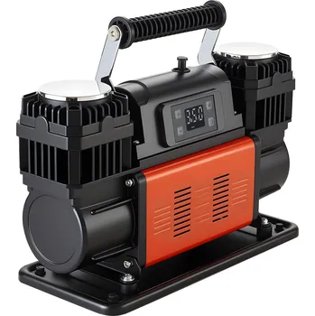 Kompresor Vevor Dvouválcový vzduchový kompresor 12V 150PSI 300L/min s LCD a auto-stop