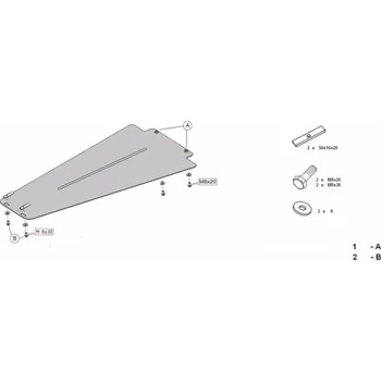 Kryt motoru Kryt pod převodovku MERCEDES-BENZ C-CLASS Kupé (CL203) - Plech - 8595698039620
