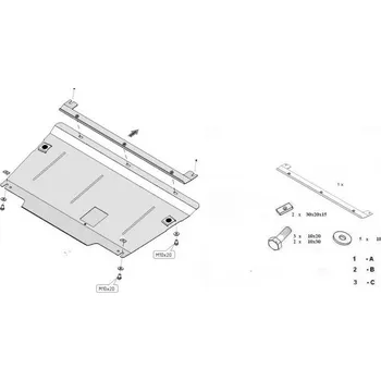 Auto-moto Kryt pod motor RENAULT LAGUNA II Kombi (KG0/1_) - Plech - 8595698040664