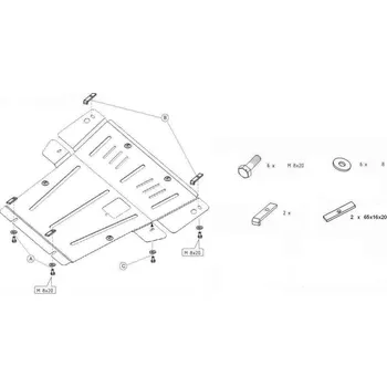 Auto-moto Kryt pod motor RENAULT MEGANE II Hatchback Van (KM0/2_) - Plech - 8595698040688