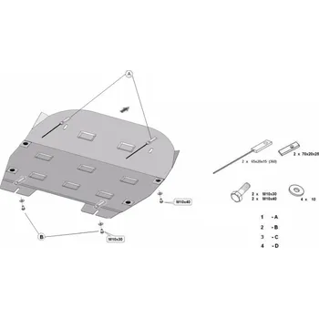 Kryt motoru Kryt pod motor VOLVO V70 II Kombi - Plech - 8595698042989