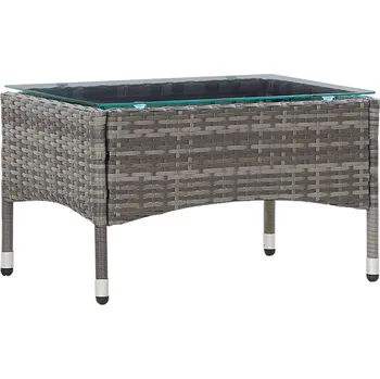 Konferenční stolek vidaXL Konferenční stolek šedý 60 x 40 x 36 cm polyratan