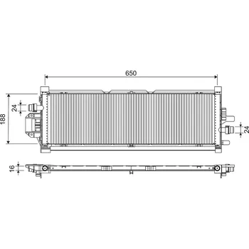 Chladič motoru Chladič, chlazení motoru VALEO 701298