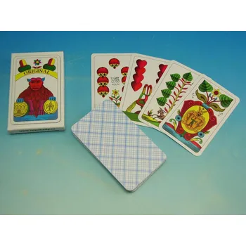 Karetní hra Obchodní tiskárny a.s. Karty 1709 Mariáš jednohlavý káro 2208