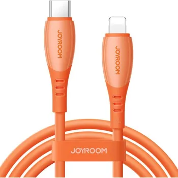 JOYROOM S-A59 nabíjecí a datový kabel - USB-C na Lightning - 1,2 m - oranžový