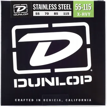 Struna pro hudební nástroj Struny na baskytaru Dunlop Stainless Steel 55-115 DBS55115