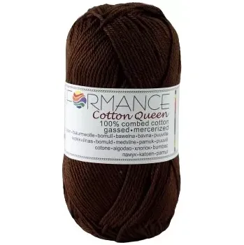 Příze Performance Bavlněná příze Cotton Queen 227 - hnědá 50g 125m