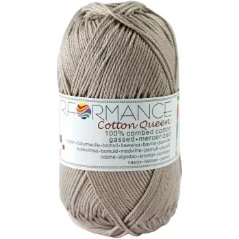 Příze Performance Bavlněná příze Cotton Queen 171 - šedá 50g 125m