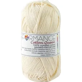 Příze Performance Bavlněná příze Cotton Queen 102 - béžová 50g 125m