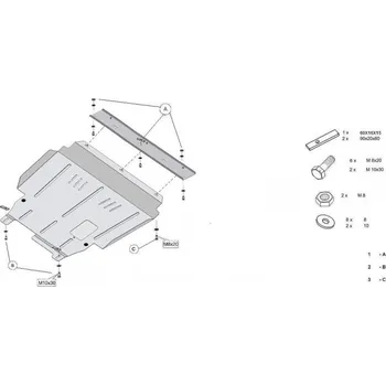 Auto-moto Kryt pod motor FORD TRANSIT CONNECT (TC7) VAN - Plech - 8595698040053