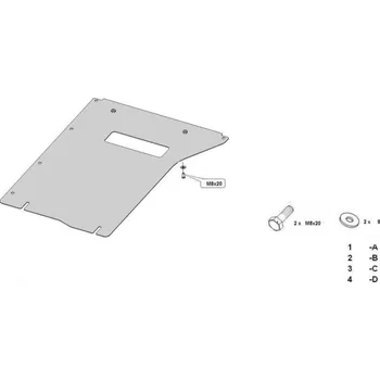 Kryt motoru Kryt pod převodovku BMW X6 (E71) - Plech - 8595698043221