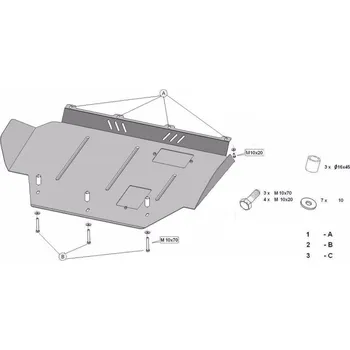 Kryt motoru Kryt pod motor CITROËN JUMPER II VAN (244) - Plech - 8595698041159