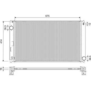 Chladič motoru Chladič, chlazení motoru VALEO 701323