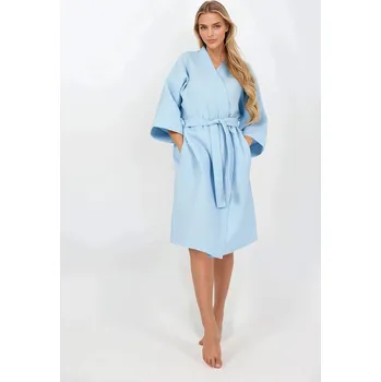 Dámský župan Župan model 216411 Momenti Per Me modrý S/M