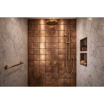 Obklad Měděná Mozaika Dekorativní Obklady - žádná imitace, žádná fólie - 100% Měď