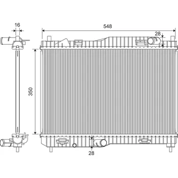 Chladič motoru Chladič, chlazení motoru VALEO 701449