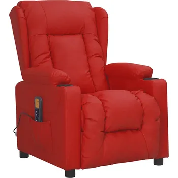 Masáž Masážní křeslo vínové umělá kůže Červená339081