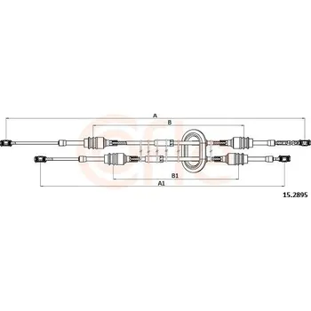 Tažné lanko, ruční převodovka COFLE 15.2895