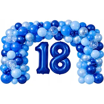 Balónek Balónky Modré Chrom Metalické Chromované Balónky Modré 100 Ks