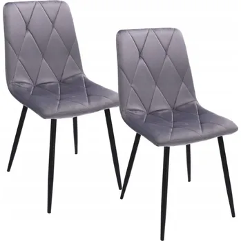Jídelní židle Židle Jumi šedý velur 1 ks