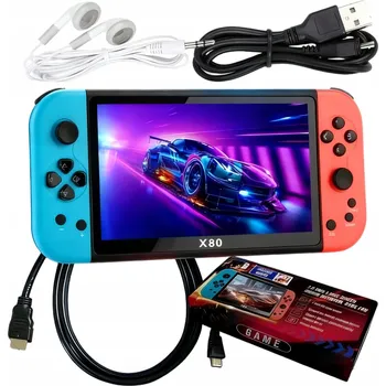Herní konzole Přenosná Retro Herní Konzole 10 000 Her s Velkým Displejem a 4jádrovým Procesorem