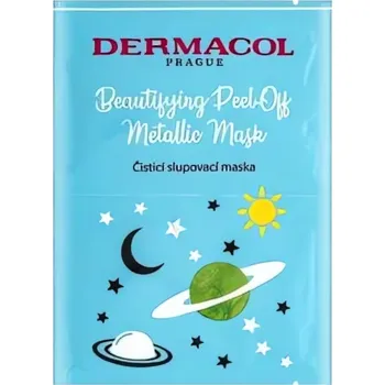 Pleťová maska Dermacol Beautifying Peel-Off Metalic Mask 15 ml