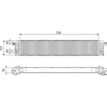 Chladič motoru Chladič, chlazení motoru VALEO 701291