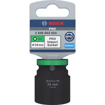 Gola hlavice Nástrčná hlavice Bosch PRO IMPACT SOCKET - 24mm, 1/2", čtyřhranné upínání, chrom-molybdenová ocel (2608003054)
