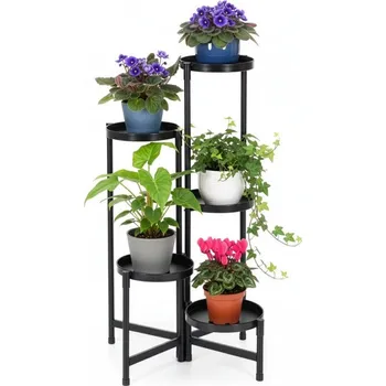 Stojan na květiny Springos GA0218 78.5 cm černá