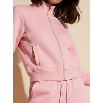 Dámská mikina Sinsay - Hladká mikina se stojáčkem - růžová - 011GZ-30X - 011GZ-30X-XL-1