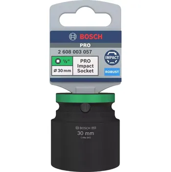 Gola hlavice Nástrčná hlavice Bosch PRO IMPACT SOCKET - 30mm, 1/2", čtyřhranné upínání, chrom-molybdenová ocel (2608003057)