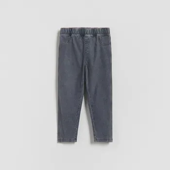 Dětská móda Reserved - Legíny se sepraným efektem - tmavě šedá - 478HK-90X - 478HK-90X-98